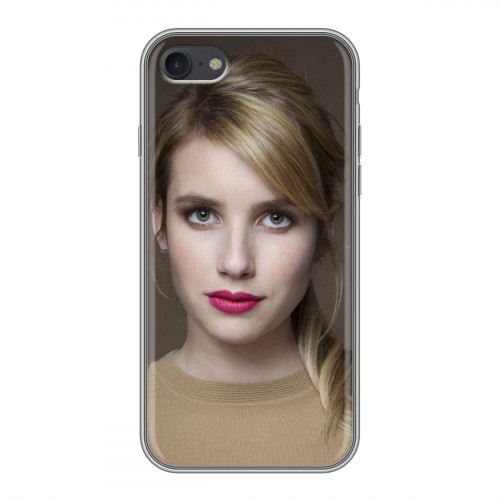 Дизайнерский силиконовый чехол для Iphone 7 Эмма Робертс