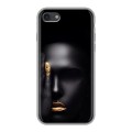 Дизайнерский силиконовый чехол для Iphone 7 Черное золото