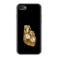 Дизайнерский силиконовый чехол для Iphone 7 Черное золото