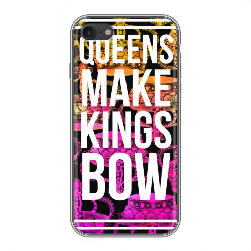 Дизайнерский силиконовый чехол для Iphone 7 Панк корона