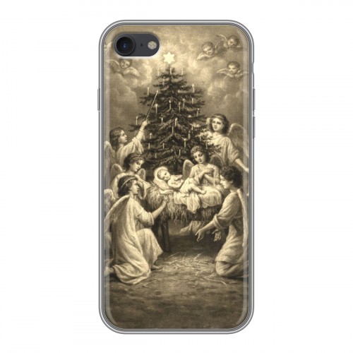 Дизайнерский силиконовый чехол для Iphone 7 Рождество Христово