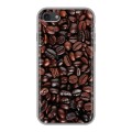 Дизайнерский силиконовый с усиленными углами чехол для Iphone 7 кофе текстуры