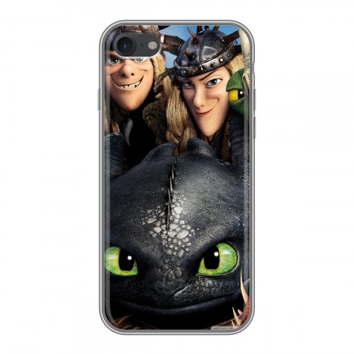 Дизайнерский силиконовый чехол для Iphone 7 Как приручить дракона