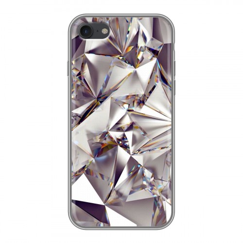 Дизайнерский силиконовый с усиленными углами чехол для Iphone 7 Кристаллы