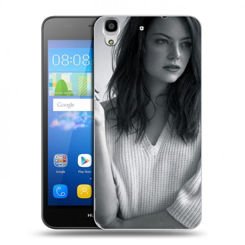 Дизайнерский пластиковый чехол для Huawei Y6 Эмма Стоун