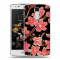 Дизайнерский пластиковый чехол для LG K8 Люксовые цветы
