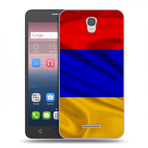 Дизайнерский силиконовый чехол для Alcatel Pop 4 Флаг Армении