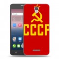 Дизайнерский силиконовый чехол для Alcatel Pop 4 Флаг СССР