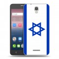 Дизайнерский силиконовый чехол для Alcatel Pop 4 Флаг Израиля