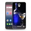 Дизайнерский силиконовый чехол для Alcatel Pop 4 Skyy Vodka