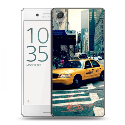 Дизайнерский пластиковый чехол для Sony Xperia X Performance Нью-Йорк