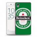 Дизайнерский пластиковый чехол для Sony Xperia X Performance Heineken