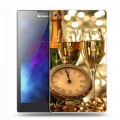 Дизайнерский силиконовый чехол для Lenovo Tab 3 7 Новогодние бокалы