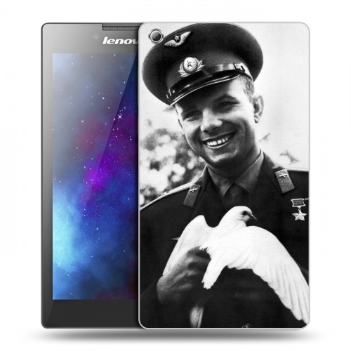Дизайнерский силиконовый чехол для Lenovo Tab 3 8 Юрий Гагарин