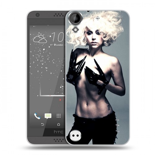 Дизайнерский пластиковый чехол для HTC Desire 530 Леди Гага
