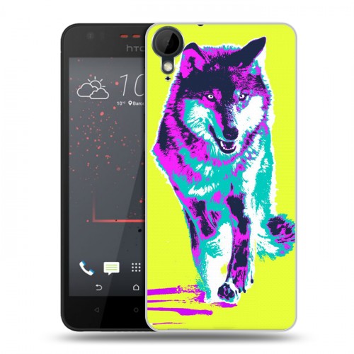 Дизайнерский пластиковый чехол для HTC Desire 825 Животный поп-арт