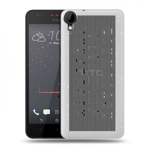 Полупрозрачный дизайнерский пластиковый чехол для HTC Desire 825 Абстракции