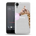 Дизайнерский пластиковый чехол для HTC Desire 825 Мятные звери