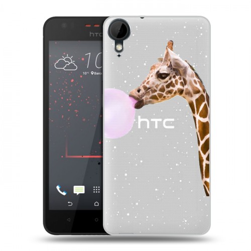 Дизайнерский пластиковый чехол для HTC Desire 825 Мятные звери