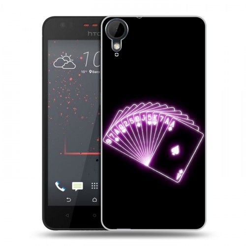 Дизайнерский пластиковый чехол для HTC Desire 825 Неоновые образы