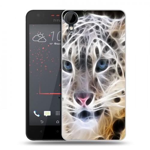 Дизайнерский пластиковый чехол для HTC Desire 825 Леопард