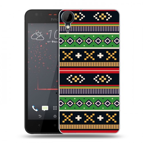 Дизайнерский пластиковый чехол для HTC Desire 825 Этнические мотивы