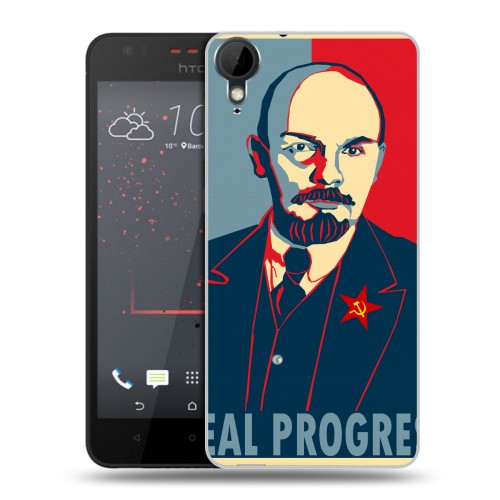 Дизайнерский пластиковый чехол для HTC Desire 825 Владимир Ленин