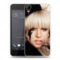 Дизайнерский пластиковый чехол для HTC Desire 825 Леди Гага