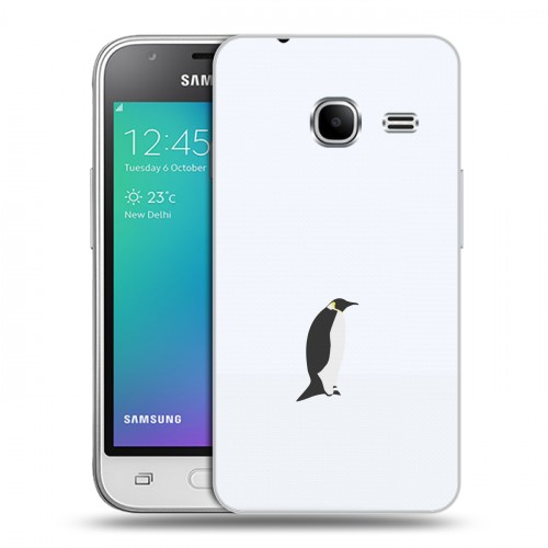 Дизайнерский силиконовый чехол для Samsung Galaxy J1 mini (2016) Пингвины