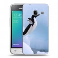 Дизайнерский силиконовый чехол для Samsung Galaxy J1 mini (2016) Пингвины