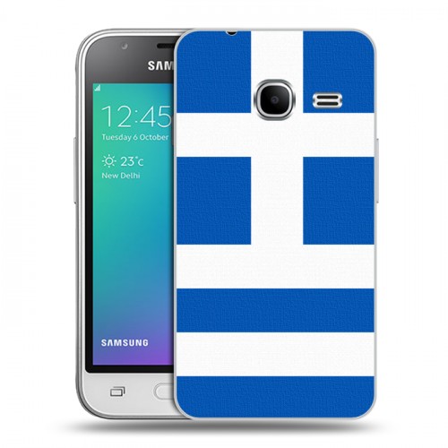 Дизайнерский силиконовый чехол для Samsung Galaxy J1 mini (2016) Флаг Греции