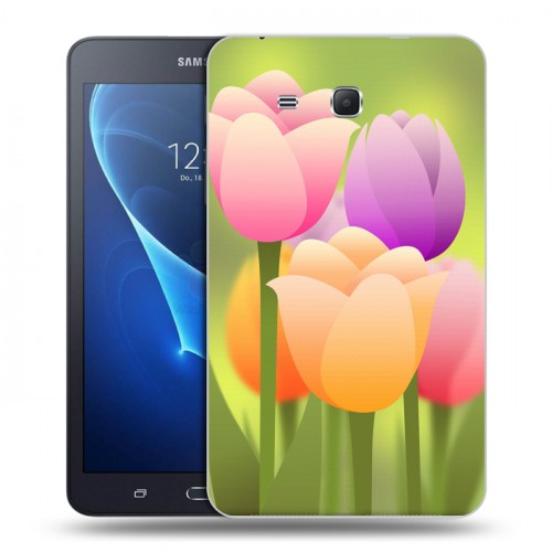 Дизайнерский силиконовый чехол для Samsung Galaxy Tab A 7 (2016) Романтик цветы