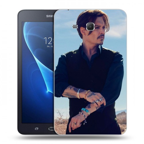 Дизайнерский силиконовый чехол для Samsung Galaxy Tab A 7 (2016) Джонни Депп