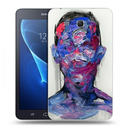 Дизайнерский силиконовый чехол для Samsung Galaxy Tab A 7 (2016) Портреты мазками