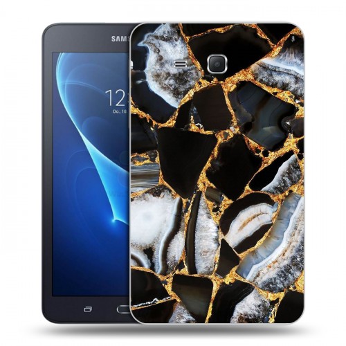Дизайнерский силиконовый чехол для Samsung Galaxy Tab A 7 (2016) Мраморные узоры