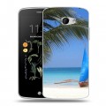 Дизайнерский силиконовый чехол для LG K5 пляж