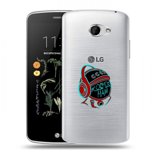 Полупрозрачный дизайнерский пластиковый чехол для LG K5