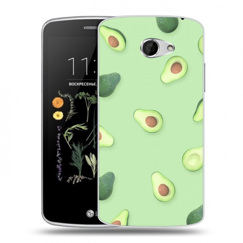 Дизайнерский силиконовый чехол для LG K5 Веселое авокадо