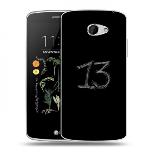 Дизайнерский силиконовый чехол для LG K5 Черно и кратко