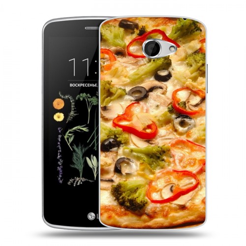 Дизайнерский силиконовый чехол для LG K5 Пицца