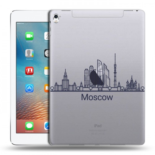 Полупрозрачный дизайнерский пластиковый чехол для Ipad Pro 9.7 Москва