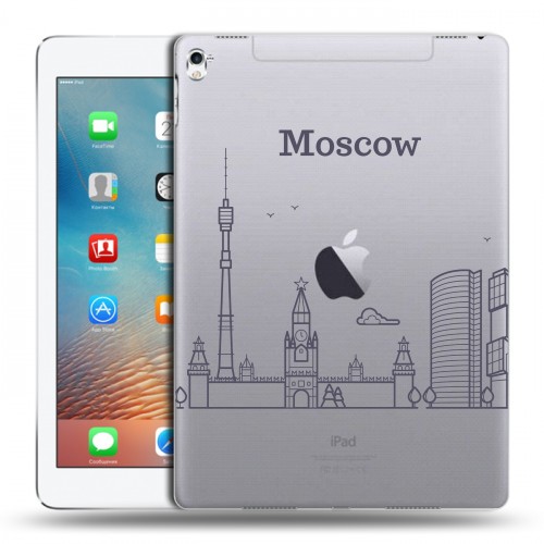 Полупрозрачный дизайнерский силиконовый чехол для Ipad Pro 9.7 Москва
