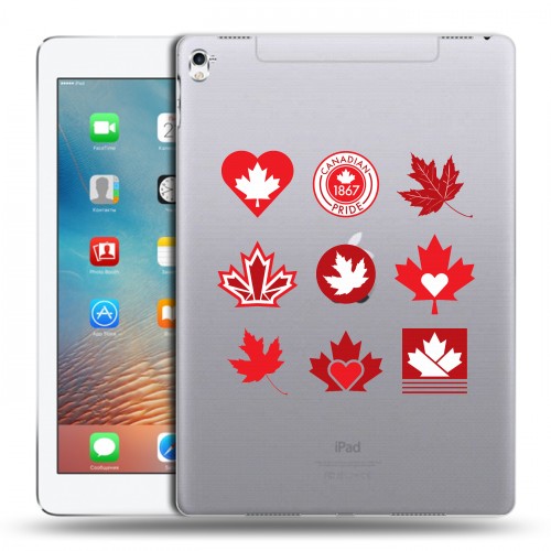 Полупрозрачный дизайнерский пластиковый чехол для Ipad Pro 9.7 Флаг Канады