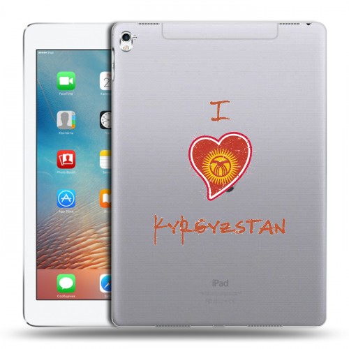 Полупрозрачный дизайнерский пластиковый чехол для Ipad Pro 9.7 флаг Киргизии
