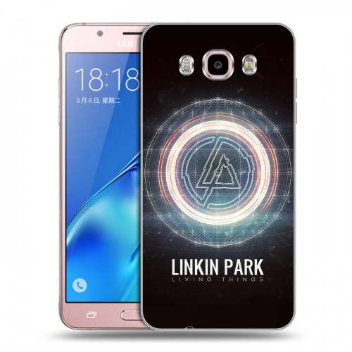 Дизайнерский силиконовый с усиленными углами чехол для Samsung Galaxy J5 (2016) Linkin Park