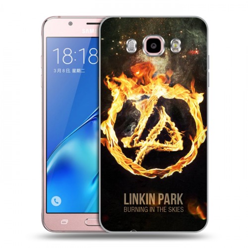 Дизайнерский силиконовый с усиленными углами чехол для Samsung Galaxy J5 (2016) Linkin Park
