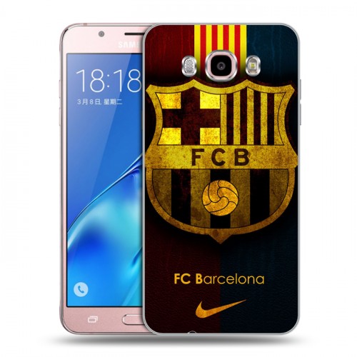 Дизайнерский силиконовый с усиленными углами чехол для Samsung Galaxy J5 (2016) Барселона