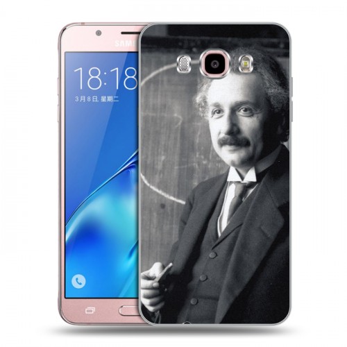 Дизайнерский пластиковый чехол для Samsung Galaxy J5 (2016) Альберт Эйнштейн