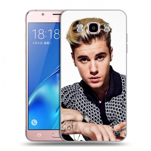 Дизайнерский силиконовый с усиленными углами чехол для Samsung Galaxy J5 (2016) Джастин Бибер