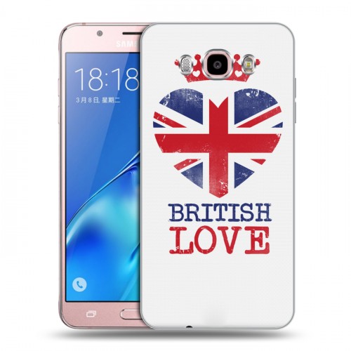 Дизайнерский пластиковый чехол для Samsung Galaxy J5 (2016) British love